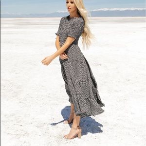 SAVING PAIGE Trish dress in Black